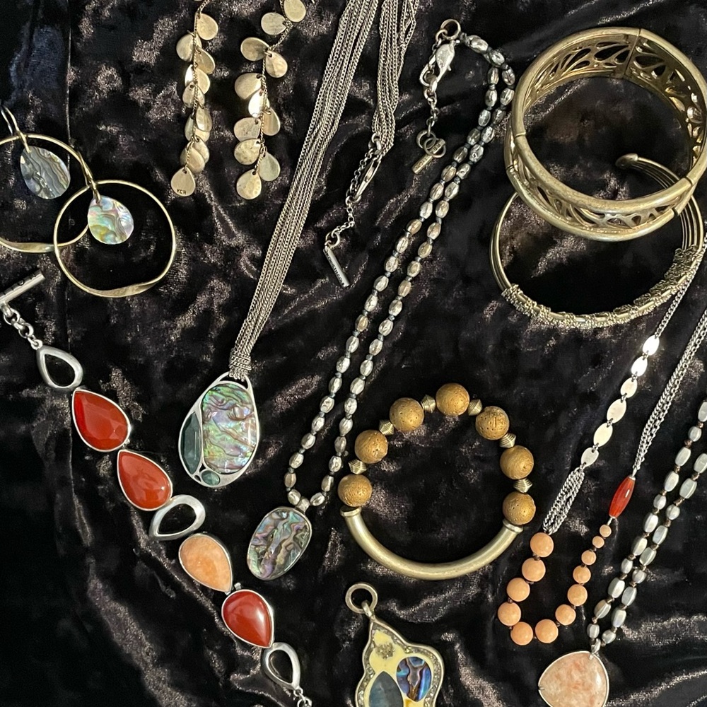 Kenneth Cole Multicolor Necklace Bracelet Earrings Lot